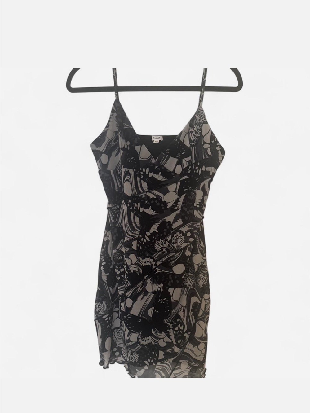 Garage Mesh Black Butterfly Dress